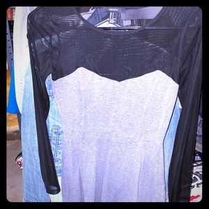 Shear shoulder dress